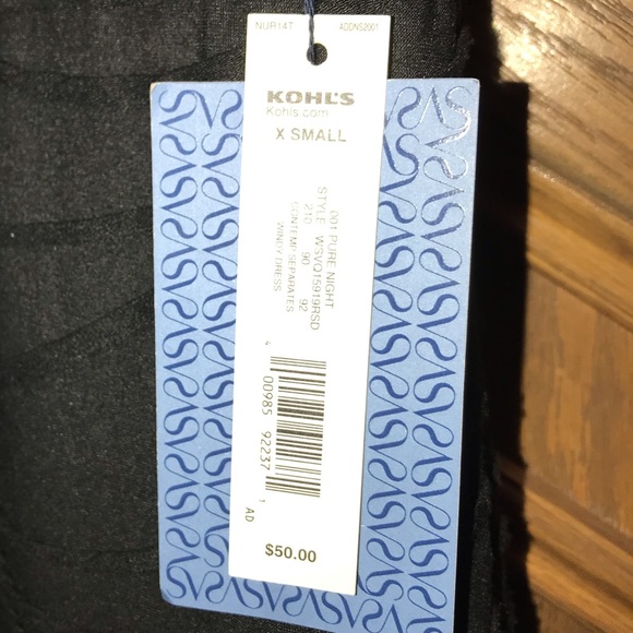 Simply Vera Dress, Black, Sleeveless, XS, NWT! - Picture 14 of 16